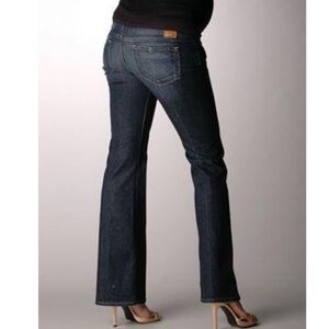 PAIGE Dark Blue Boot Cut Jeans